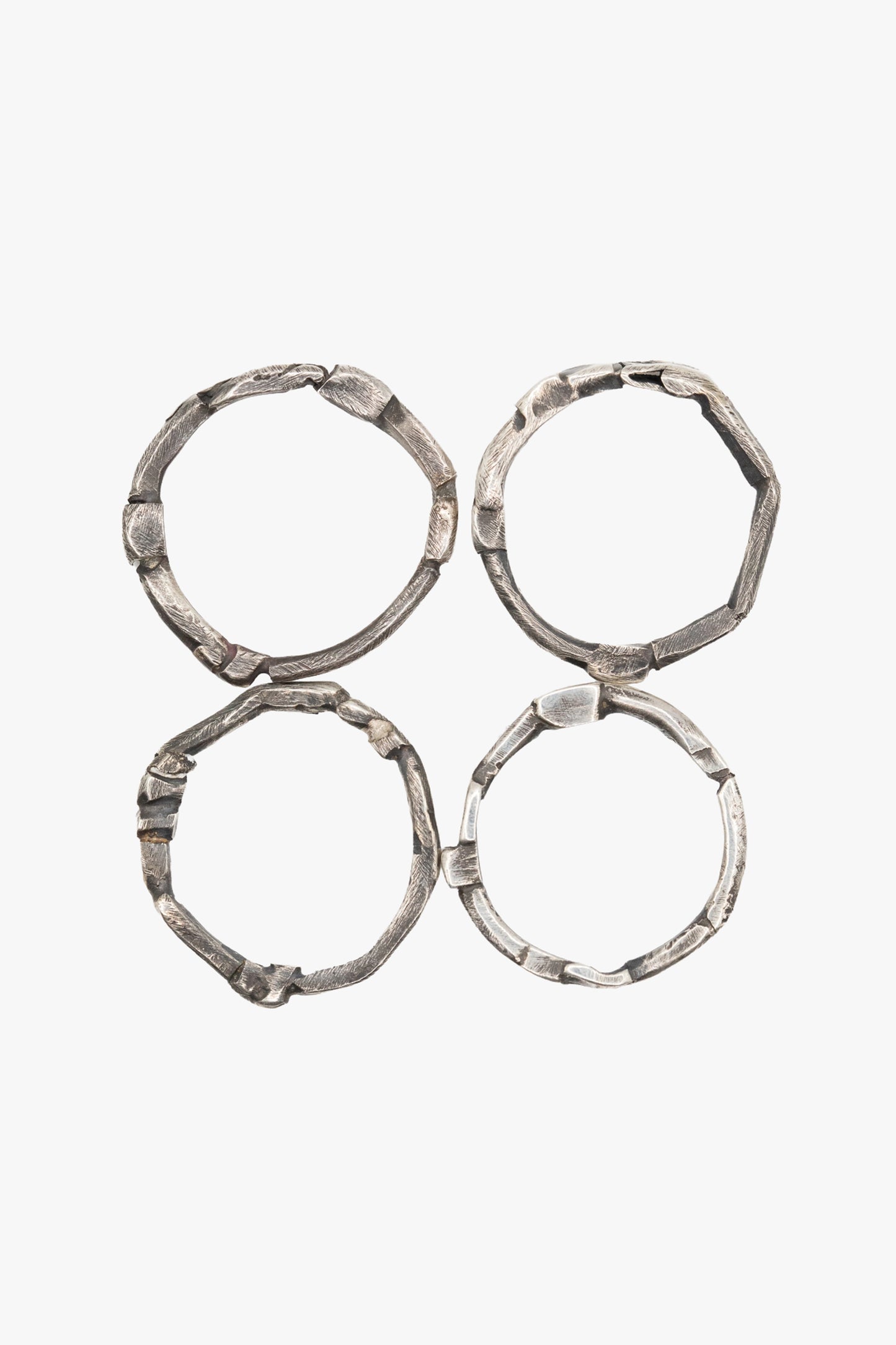 RD05 Textured stack ring 4pc