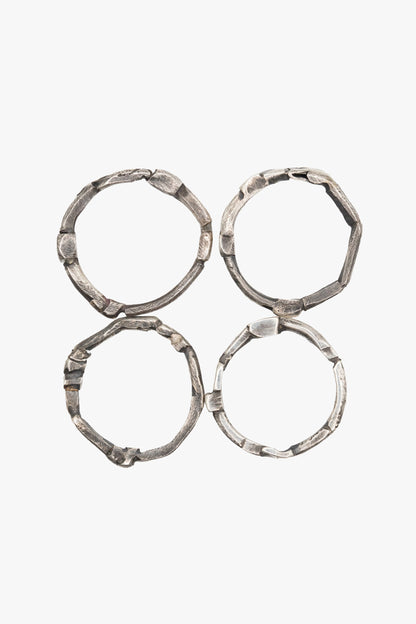 RD05 Textured stack ring 4pc