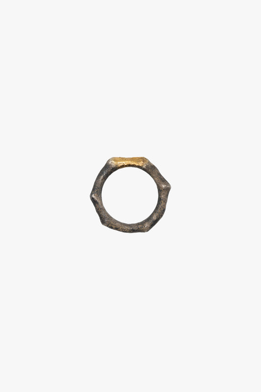 BONE Ring No.3 with 9ct gold