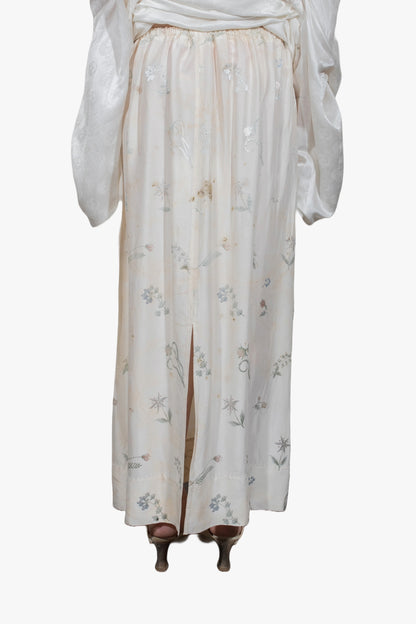 Hoary skirt with slit