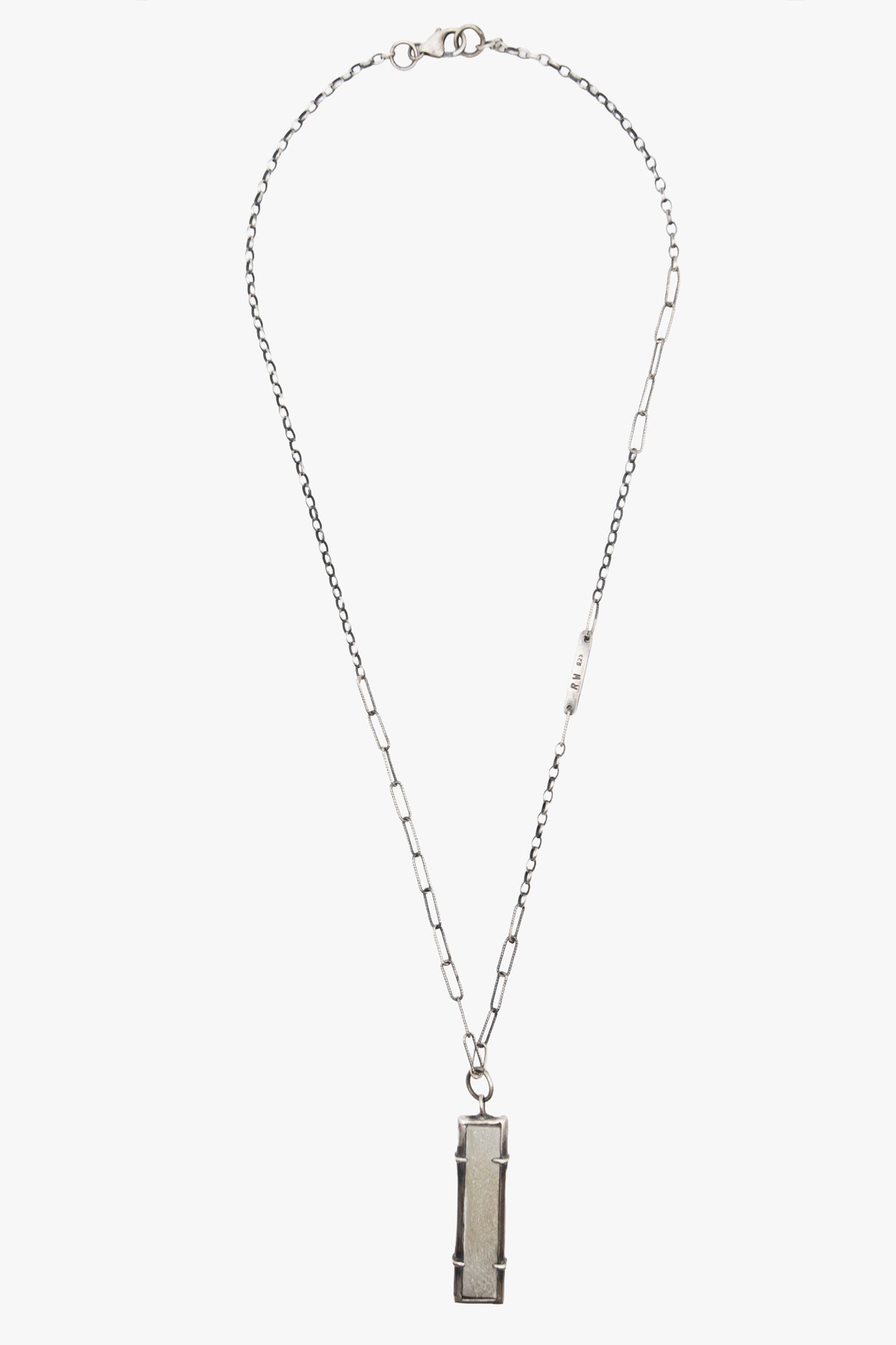 NX01 Rectangle selininite pendant