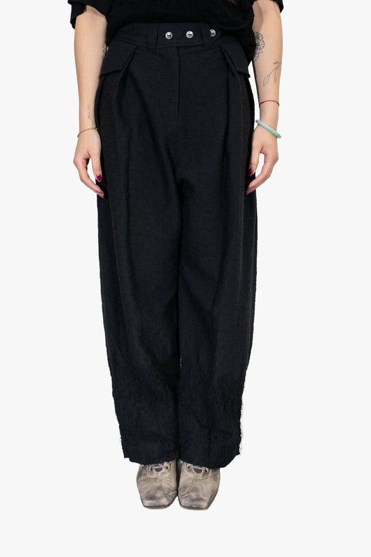 wool over wide trouser