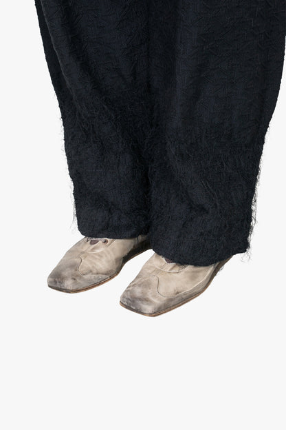 wool over wide trouser