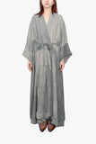 Wide sleeve long dress coat