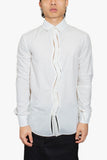 S-051 White Crash seam shirt