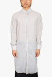 S-189LONGSLEEVE LONG SHIRT WITH DOUBLE BUTTONSTAND & CUFF