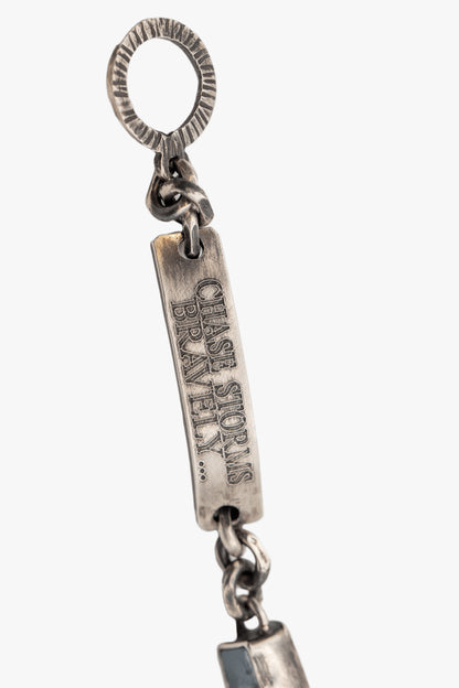 BX02 silver bracelet chase stone