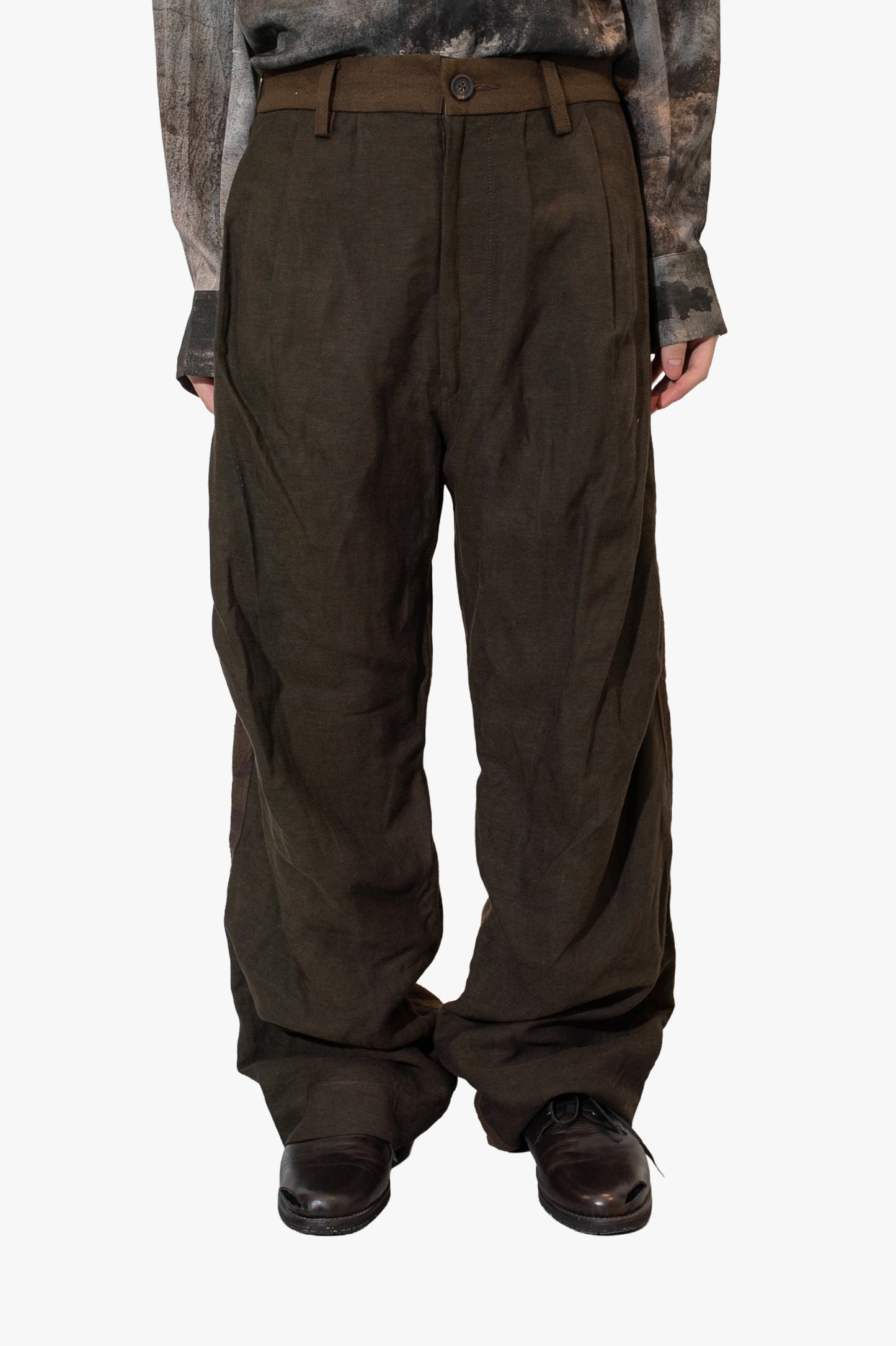 OM2530541- heavy patchwork trousers