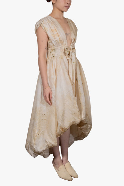 Hoary V-neck dress