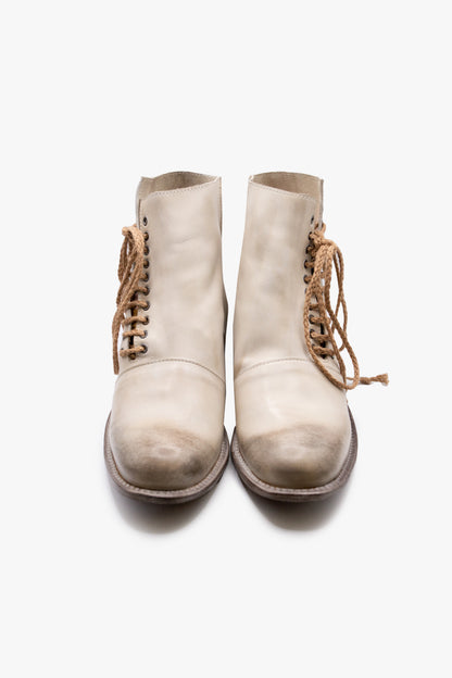 Asymmetric factory boots