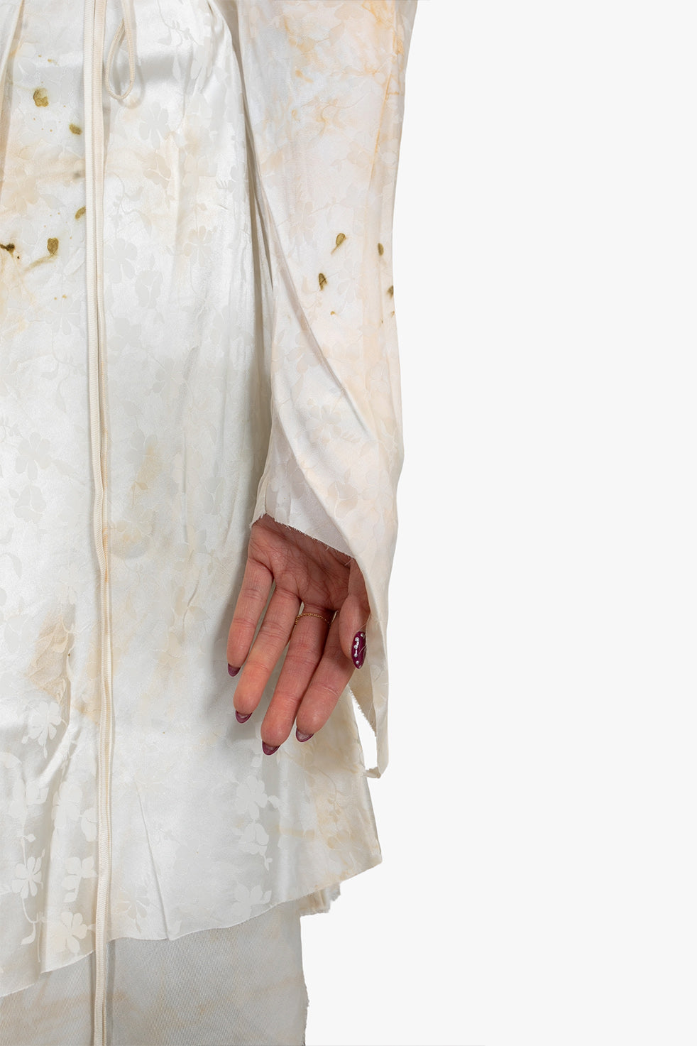 Hoary dress overlapped