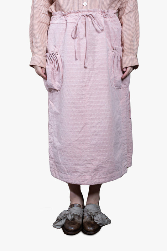 Drawstring skirt with Pouch pockets