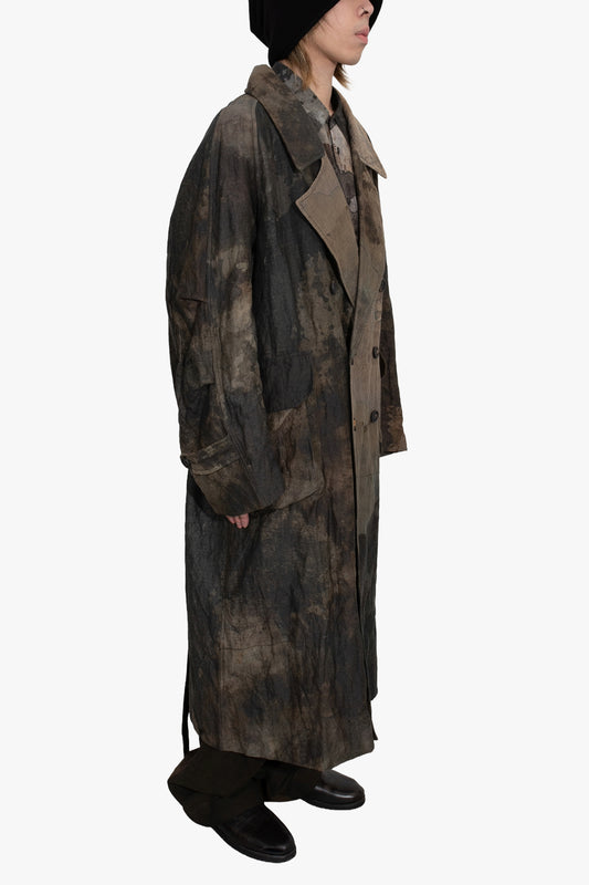 OM2531113- digital print trench coat