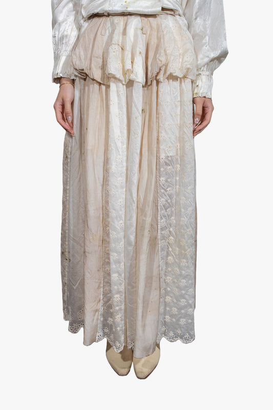 Hoary layered skirt
