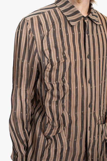 OM2530709- wave-shaped stripe shirt