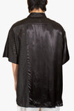 Black t-shirt with textile