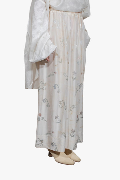 Hoary skirt with slit