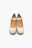 Cow Leather Flat Shoes