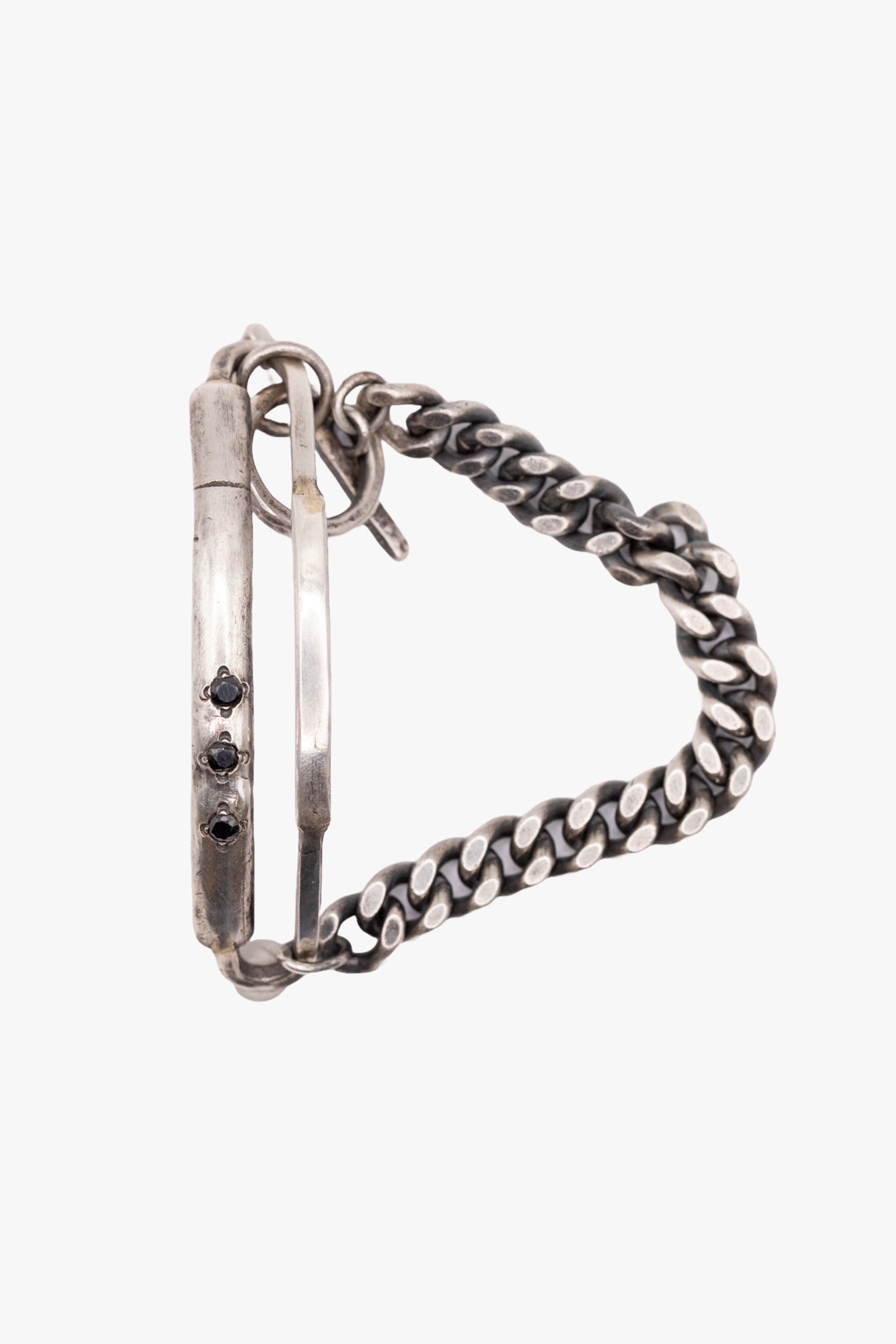 BX20 Slim Bracelet with Black Stone