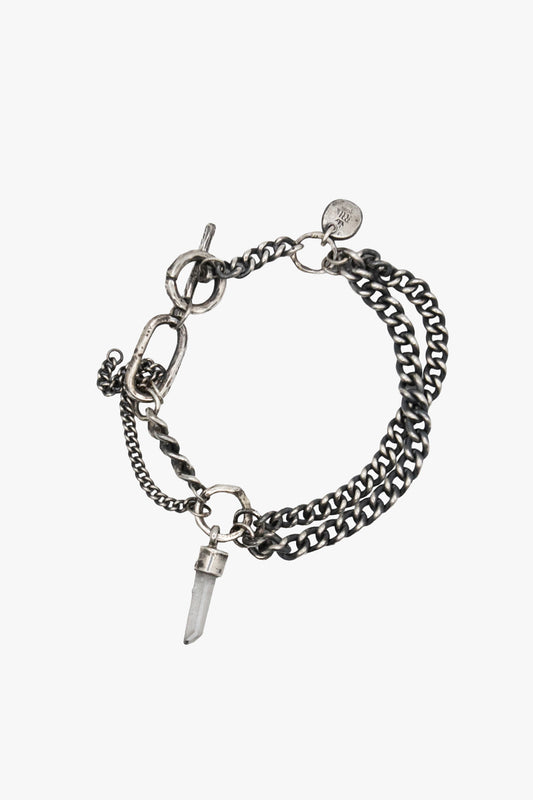 BX18 Double chain + quartz  bracelet