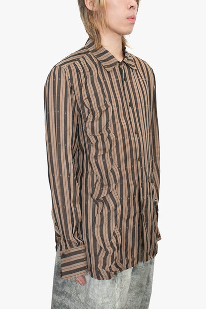OM2530709- wave-shaped stripe shirt