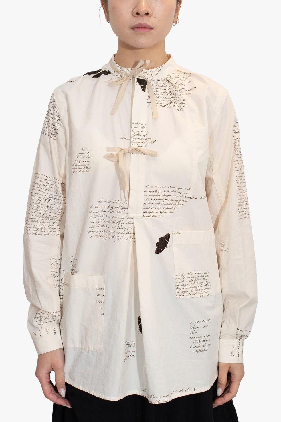 Herbarium Notes Workers Bow Shirt