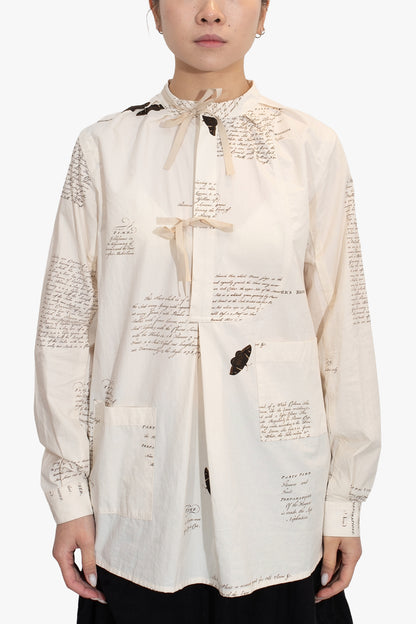 Herbarium Notes Workers Bow Shirt