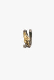 BONE Ring No.5 LONG with fused 9ct gold