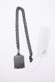 AR-172 SILVER 925 silver dog tag necklace