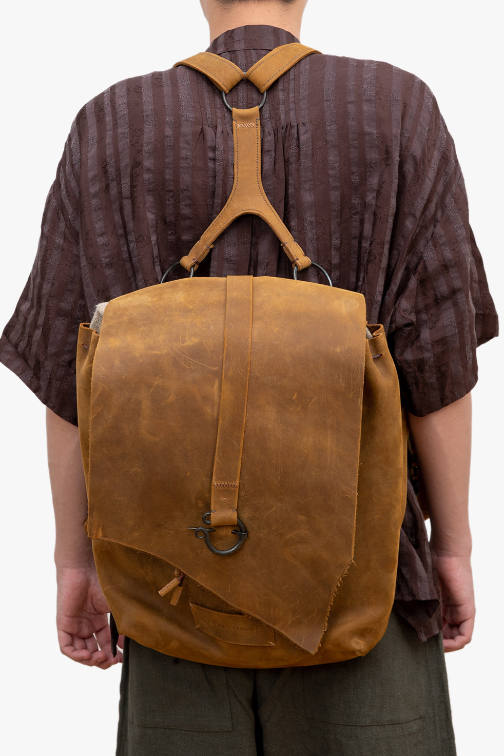 Leather Metal Vest bag