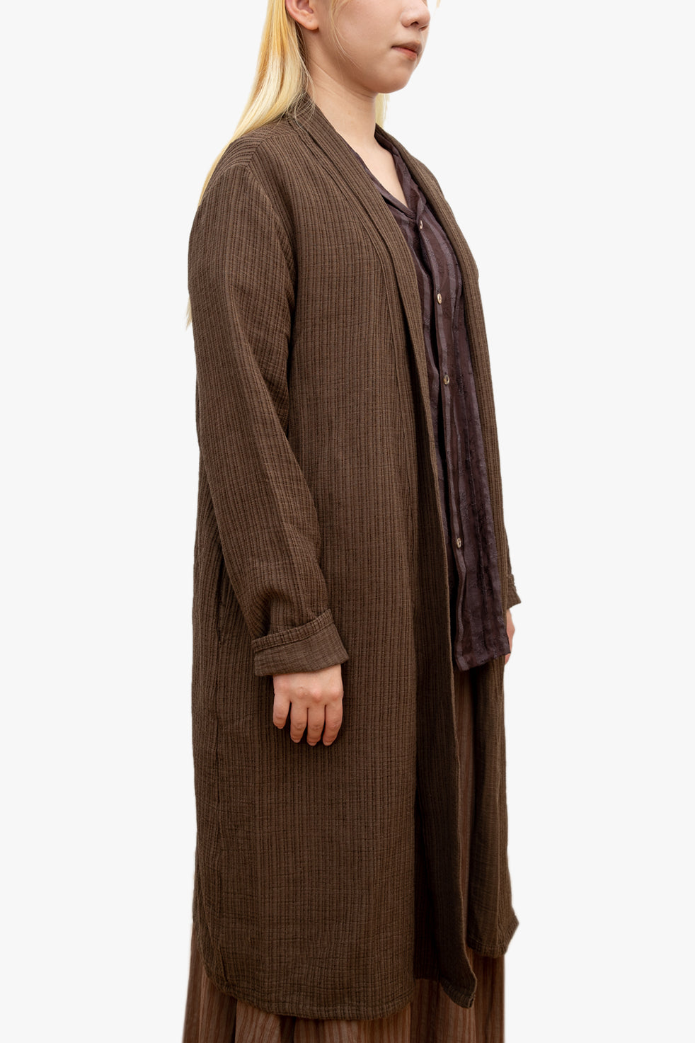 Le Zushi striped long coat
