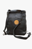 Leather Metal Backpack