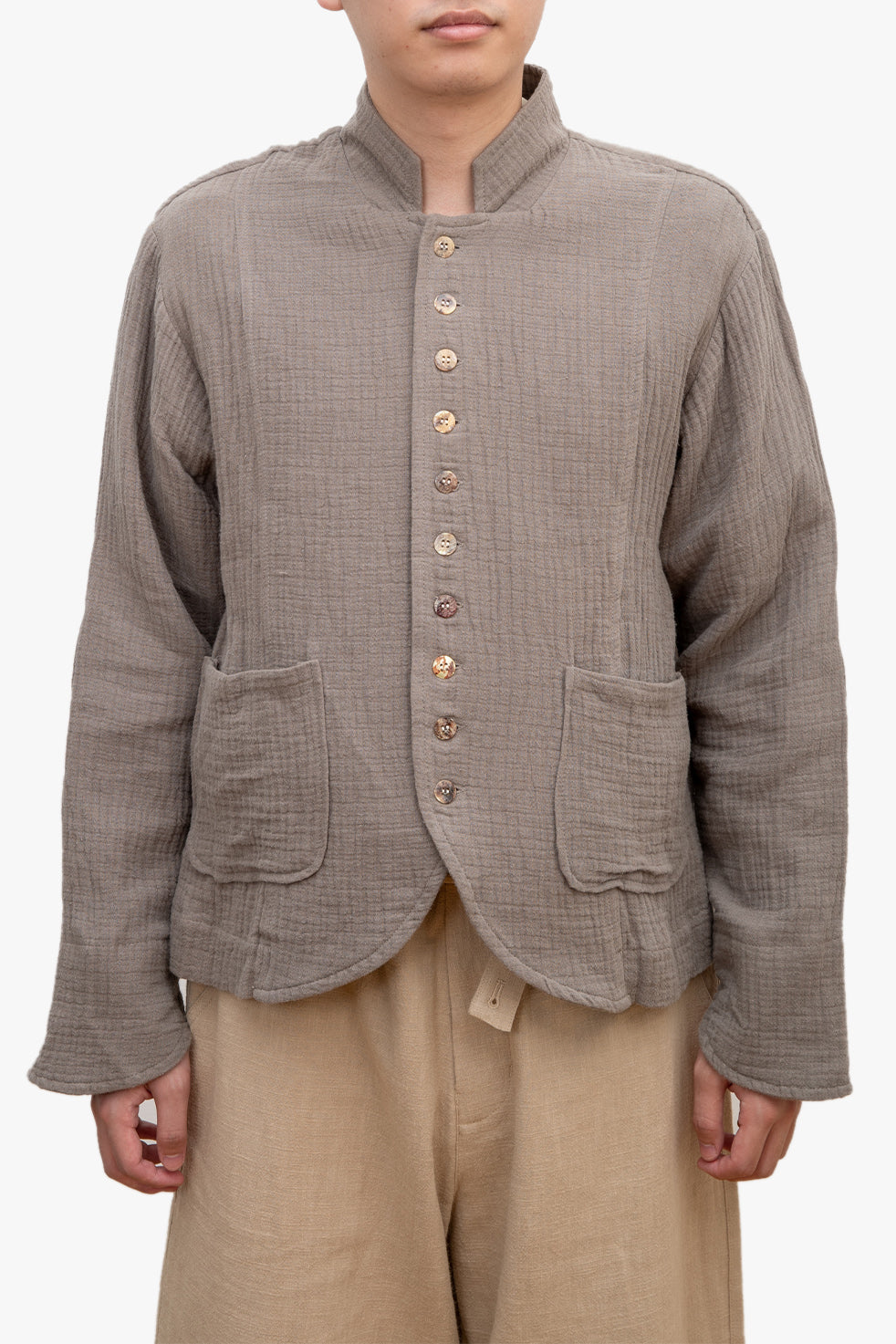 Le CIKARI layer-gauze blazer