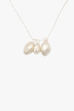 Pistachio necklace w/silver chain