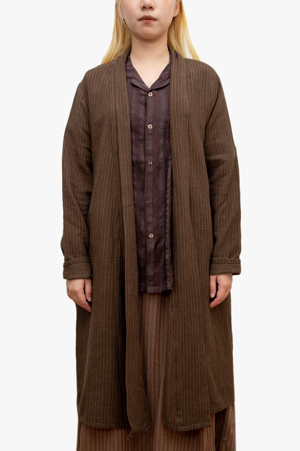 Le Zushi striped long coat