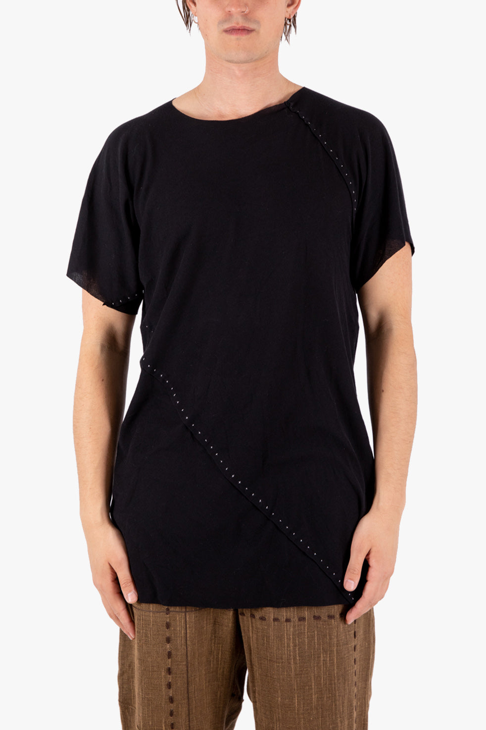 “+” short sleeve spiral t-shirt
