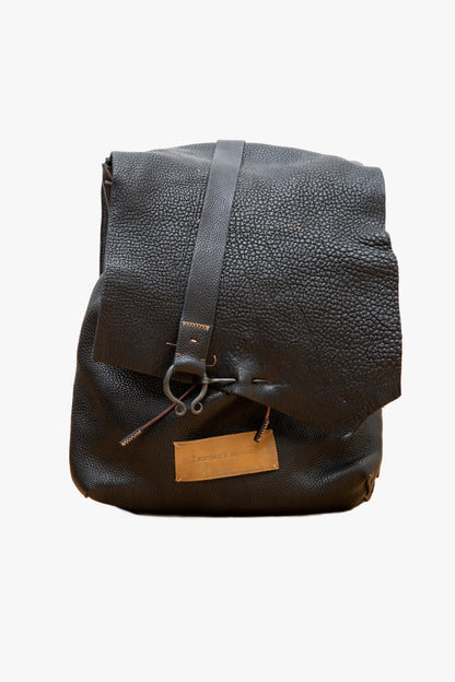 Leather Metal Backpack