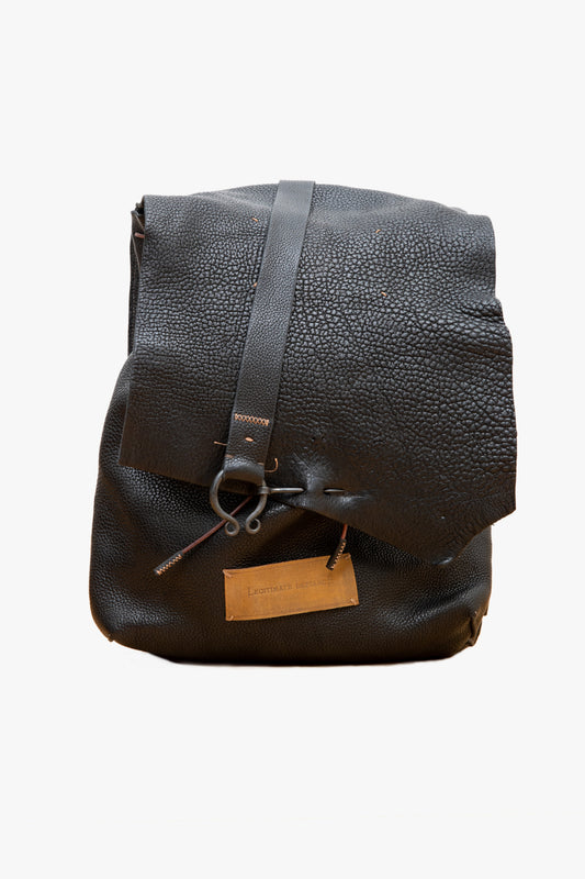 Leather Metal Backpack
