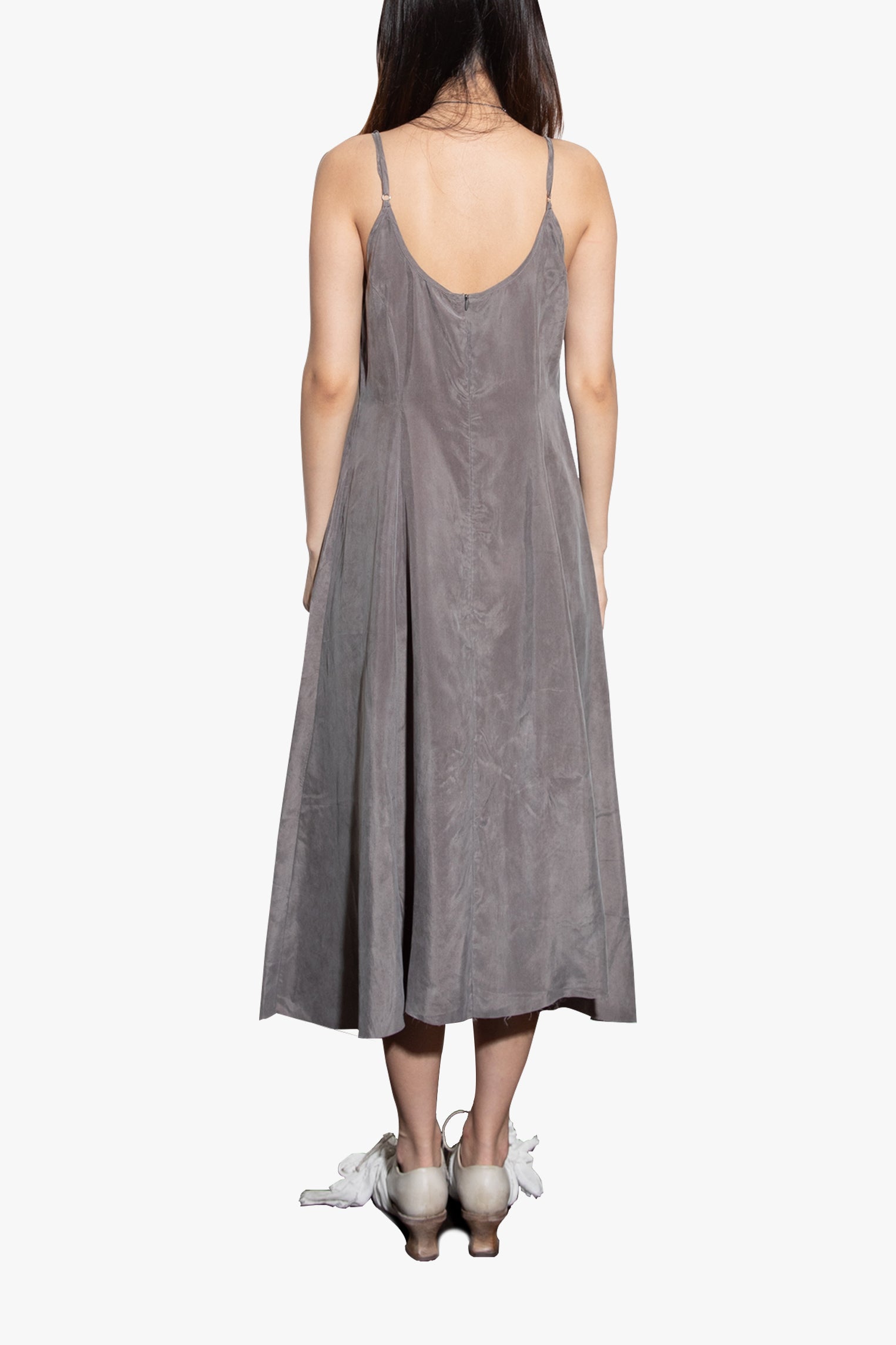Deep Grey Slip Dress