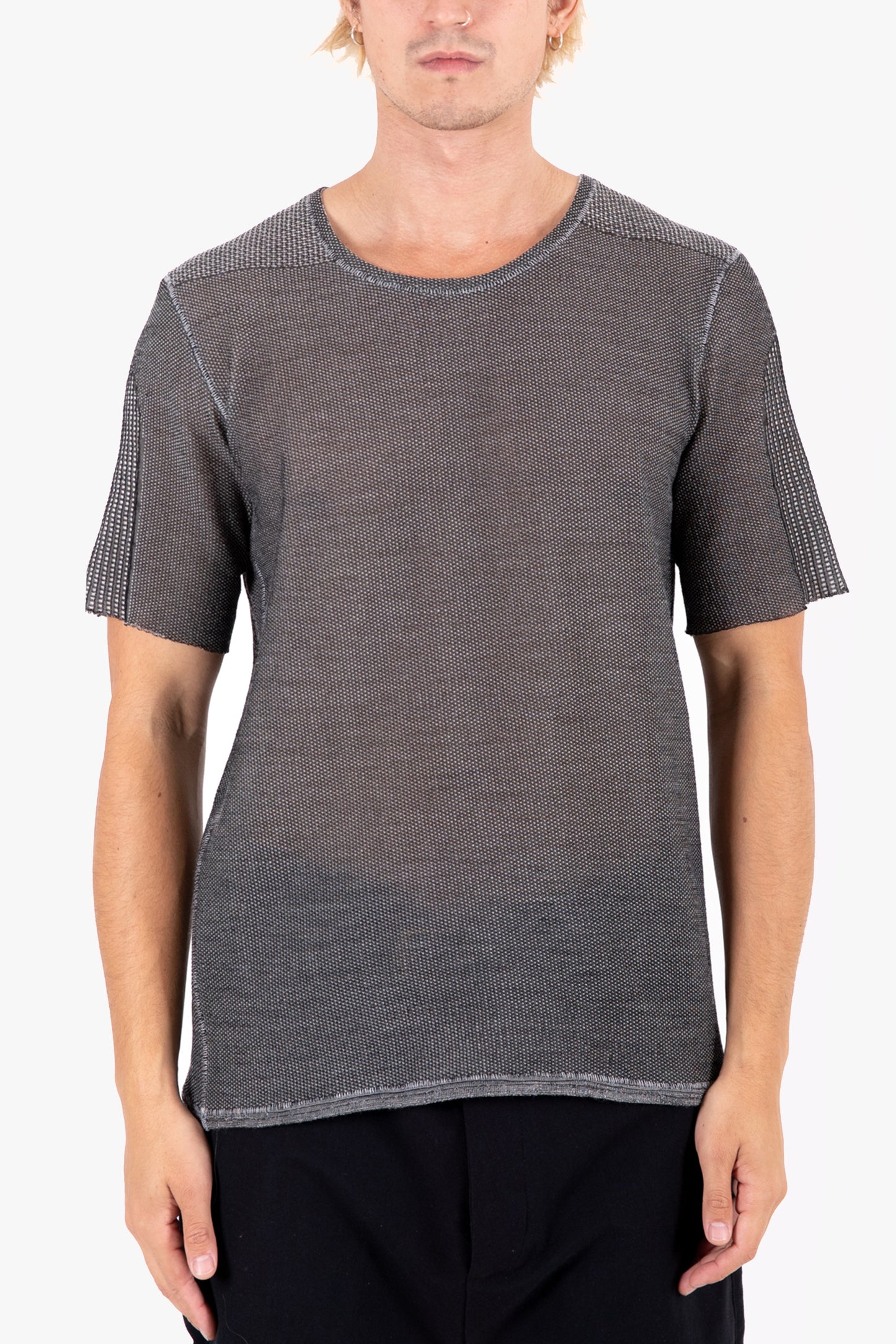 T-036R REVERSIBLE KNIT SHORTSLEEVE TEE