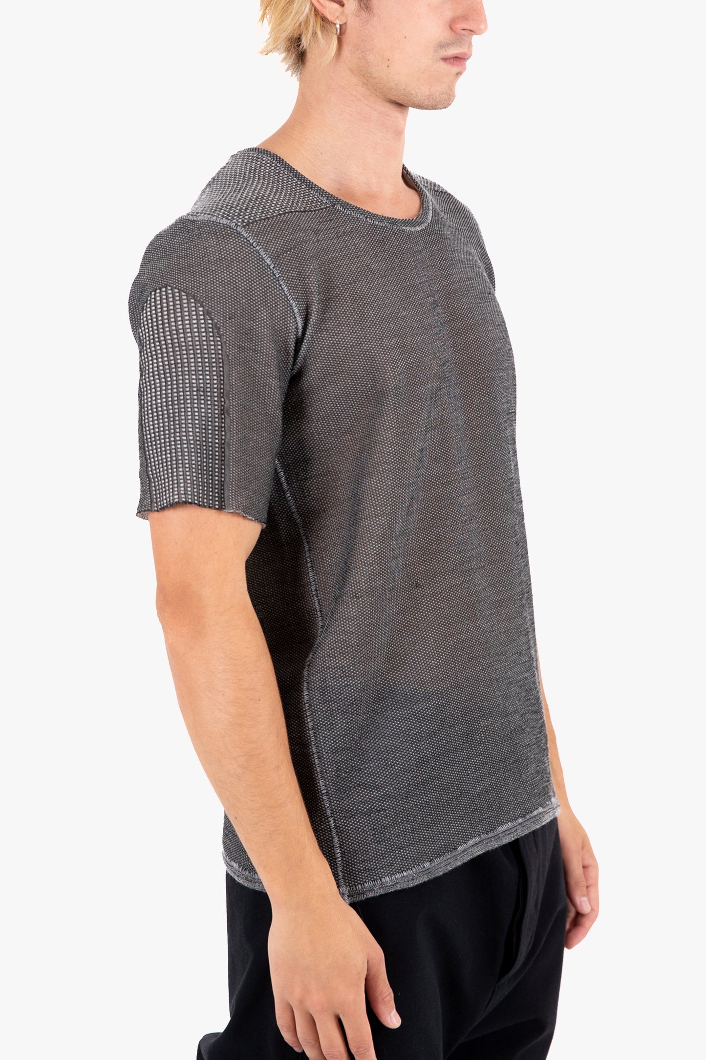 T-036R REVERSIBLE KNIT SHORTSLEEVE TEE