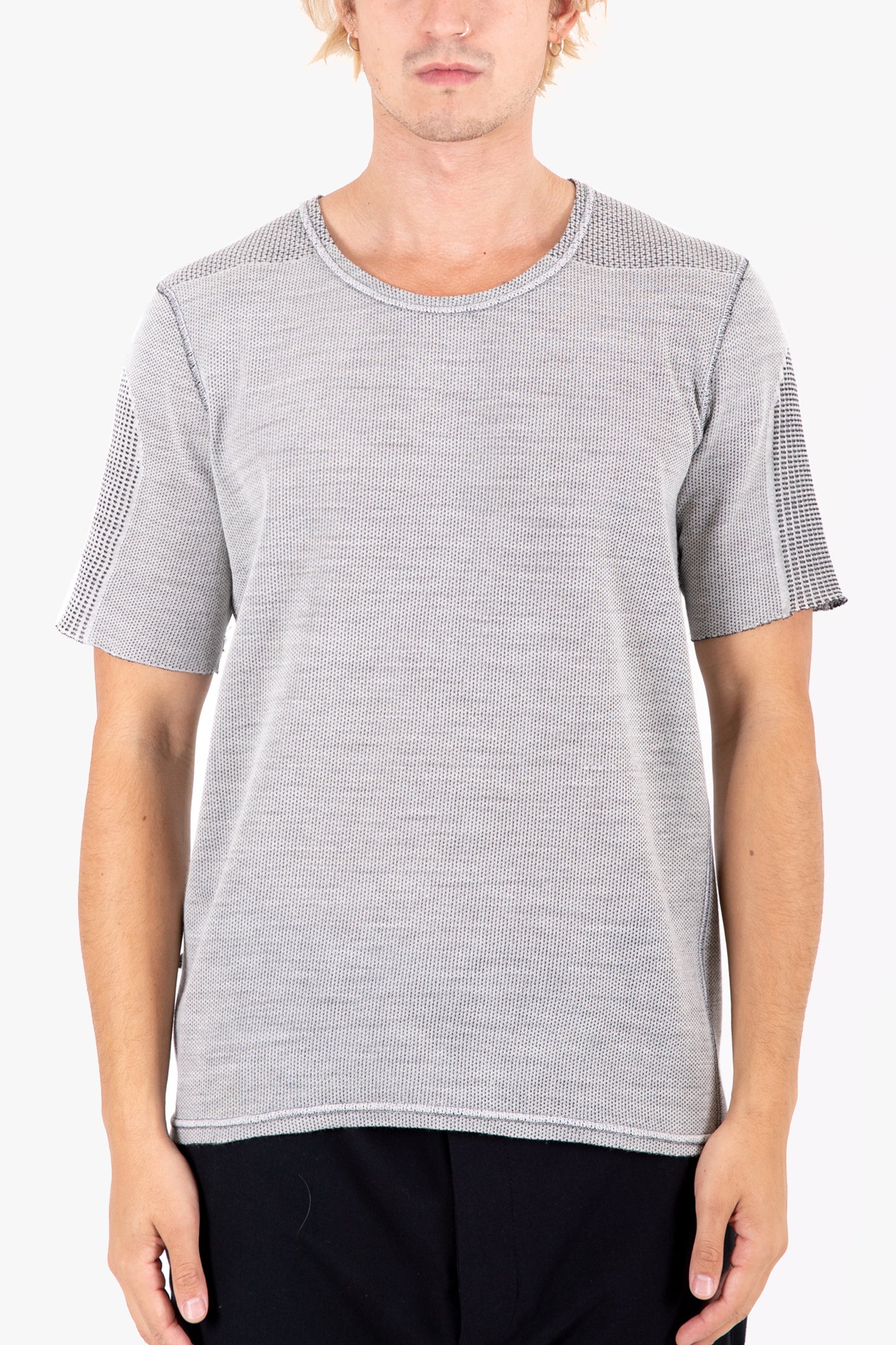 T-036R REVERSIBLE KNIT SHORTSLEEVE TEE