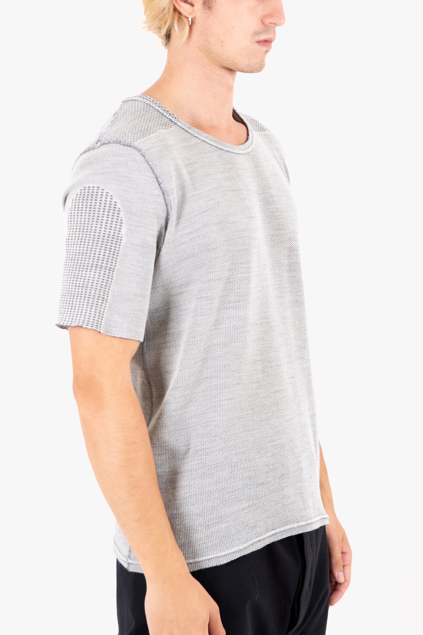 T-036R REVERSIBLE KNIT SHORTSLEEVE TEE