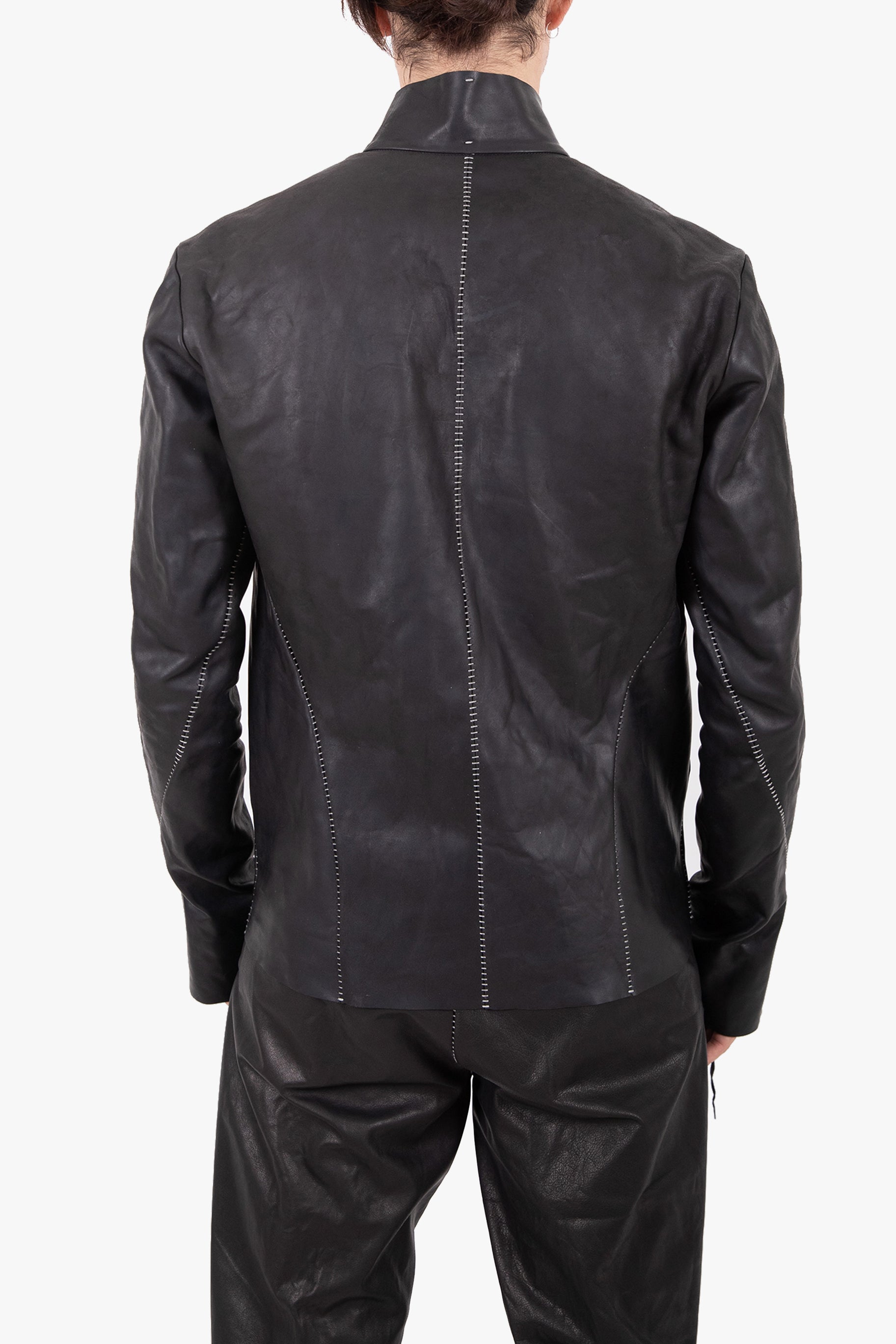 Unlined zipped sleeves comfortable biker jacket
