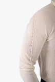 Turtleneck arched wrinkled sweater